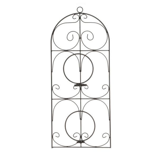 Gardalux Muurhaak | Gardalux | 29 x 79 cm (Voor 2 bloempotten, Metaal, Zwart) 138000250 K170105351 - 2