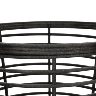 Gardalux Opbergmand | Gardalux | Ø 37 centimeter (Houtlook, Kunststof, Binnen/Buiten, Antraciet) Y89300480 K170105365 - 3
