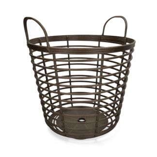 Gardalux Opbergmand | Gardalux | Ø 37 centimeter (Houtlook, Kunststof, Binnen/Buiten, Bruin) Y89300490 K170105364 - 1