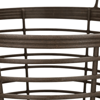 Gardalux Opbergmand | Gardalux | Ø 37 centimeter (Houtlook, Kunststof, Binnen/Buiten, Bruin) Y89300490 K170105364 - 3