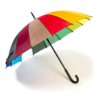 Gardalux Paraplu | Ø 98 cm (Krom handvat, Regenboog) DB7210100 K170104905