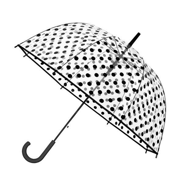 Gardalux Paraplu | Gardalux | Ø 86 cm (Krom handvat, Automatisch, Transparant, Stippen) 871341481871 K170104880 - 1
