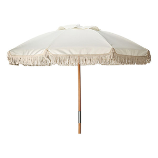 Gardalux Parasol | Gardalux | Ø 180 cm (Beige, Rond, Hout) FE5000150 K170105263 - 1