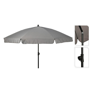 Gardalux Parasol | Gardalux | Ø 200 cm (Lichtgrijs, Kantelbaar, Rond) X11000540 K170105259 - 1
