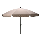 Parasol | Gardalux | Ø 200 cm (Taupe, Kantelbaar, Rond)