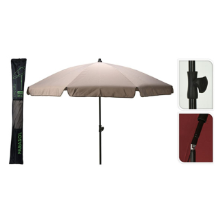 Gardalux Parasol | Gardalux | Ø 200 x 185 cm (Taupe, Kantelbaar, Rond) X11000510 K170105257 - 4