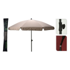 Gardalux Parasol | Gardalux | Ø 200 x 185 cm (Taupe, Kantelbaar, Rond) X11000510 K170105257 - 4