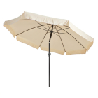 Gardalux Parasol | Gardalux | Ø 200 x 235 cm (Crème, Kantelbaar, UPF 30+) KT4000500 K170105967 - 2