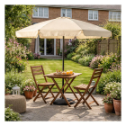 Gardalux Parasol | Gardalux | Ø 200 x 235 cm (Crème, Kantelbaar, UPF 30+) KT4000500 K170105967 - 3