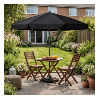 Gardalux Parasol | Gardalux | Ø 200 x 235 cm (Donkergrijs, Kantelbaar, UPF 30+) KT4000530 K170105970 - 3