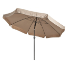 Gardalux Parasol | Gardalux | Ø 200 x 235 cm (Taupe, Kantelbaar, UPF 30+) KT4000510 K170105968 - 2