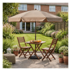 Gardalux Parasol | Gardalux | Ø 200 x 235 cm (Taupe, Kantelbaar, UPF 30+) KT4000510 K170105968 - 3