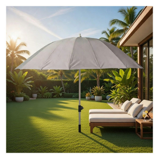 Gardalux Parasol | Gardalux | Ø 220 x 190 cm (Grijs, Kantelbaar, Rond) X11000920 K170105262 - 3