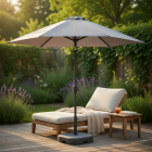 Gardalux Parasol | Gardalux | Ø 230 x 220 cm (Lichtgrijs) X15000010 K170105976 - 2