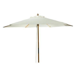 Gardalux Parasol | Gardalux | Ø 250 x 220 cm (Crème, Rond, Hout, UV 30+) FE5000100 K170105959