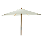 Gardalux Parasol | Gardalux | Ø 250 x 220 cm (Crème, Rond, Hout, UV 30+) FE5000100 K170105959 - 1