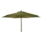 Gardalux Parasol | Gardalux | Ø 250 x 220 cm (Groen, Rond, Hout, UV 30+) FE5000120 K170105267 - 1