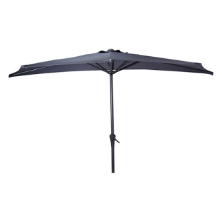 Gardalux Parasol | Gardalux | Ø 270 cm (Donkergrijs, Half) FE9000030 K170105963 - 1