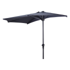 Gardalux Parasol | Gardalux | Ø 270 cm (Donkergrijs, Half) FE9000030 K170105963 - 2