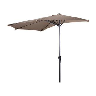 Gardalux Parasol | Gardalux | Ø 270 cm (Taupe, Half) FE9000020 K170105962 - 2