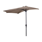 Gardalux Parasol | Gardalux | Ø 270 cm (Taupe, Half) FE9000020 K170105962 - 2