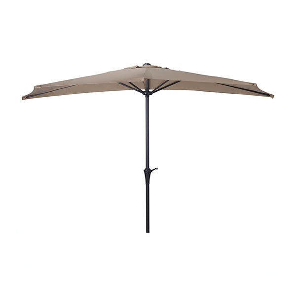 Gardalux Parasol | Gardalux | Ø 270 cm (Taupe, Half) FE9000020 K170105962 - 1