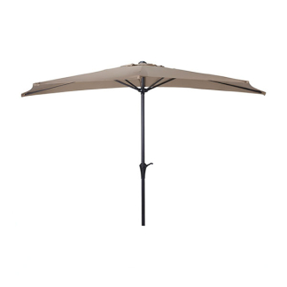 Gardalux Parasol | Gardalux | Ø 270 cm (Taupe, Half) FE9000020 K170105962 - 1