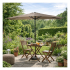 Gardalux Parasol | Gardalux | Ø 270 cm (Taupe, Half) FE9000020 K170105962 - 3