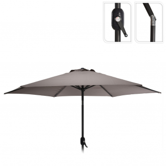 Gardalux Parasol | Gardalux | Ø 270 cm (Taupe, Rond, Polyester doek) FD4300710 K170104761 - 1