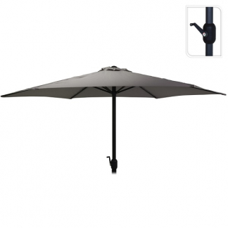 Gardalux Parasol | Gardalux | Ø 270 x 245 cm (Verstelbaar, Grijs, Rond) FD4300730 K170104760 - 1