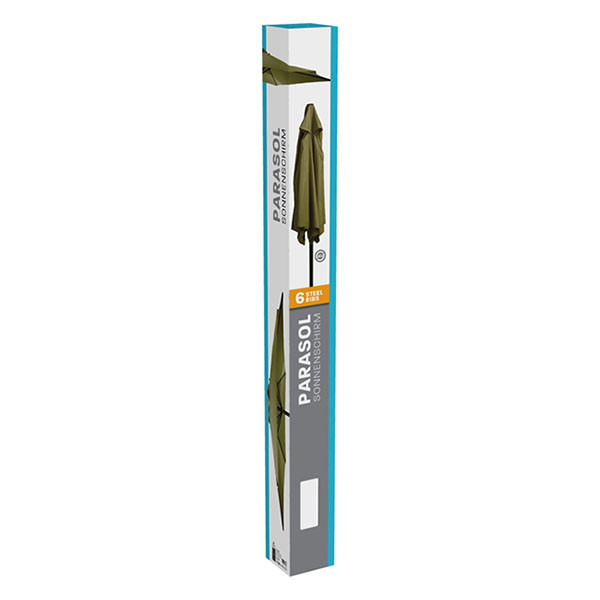 Gardalux Parasol | Gardalux | Ø 300 x 248 cm (Groen, Rond, UPF 30+) FD4200670 K170105958 - 4