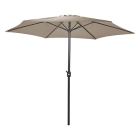 Gardalux Parasol | Gardalux | Ø 300 x 248 cm (Taupe, Rond, UPF 30+) FD4200610 K170105953 - 1