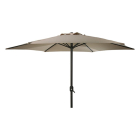 Gardalux Parasol | Gardalux | Ø 300 x 248 cm (Taupe, Rond, UPF 30+) FD4200610 K170105953 - 2