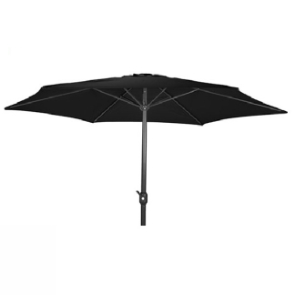 Gardalux Parasol | Gardalux | Ø 300 x 248 cm (Zwart, Rond, UPF 30+) FD4200660 K170105957 - 1