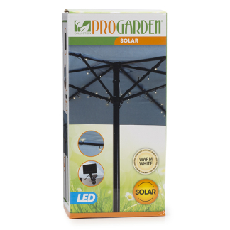 Gardalux Parasolverlichting | Gardalux | Ø 300 cm (72 leds, Zonne-energie) DX9200600 K170104709 - 2