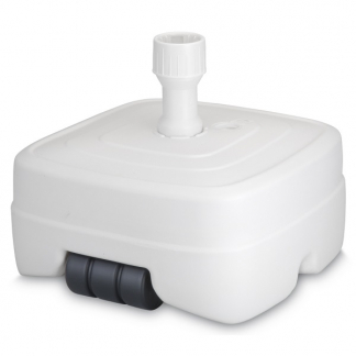 Gardalux Parasolvoet | Gardalux (Verrijdbaar, Vulbaar tot 45 liter, Voor palen van Ø 33 -  50 mm, Wit) D14600600 K170104721 - 1