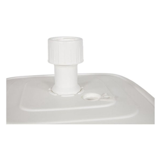Gardalux Parasolvoet | Gardalux (Verrijdbaar, Vulbaar tot 45 liter, Voor palen van Ø 33 -  50 mm, Wit) D14600600 K170104721 - 6