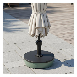 Gardalux Parasolvoet | Gardalux (Vulbaar tot 20 liter, Voor palen van Ø 32 – 50 mm, Grijs/Groen) Y19197940 K170105252 - 2