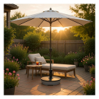 Gardalux Parasolvoet | Gardalux (Vulbaar tot 20 liter, Voor palen van Ø 32 – 50 mm, Grijs) Y19197930 K170105253 - 2