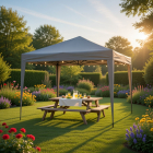 Gardalux Partytent | Gardalux | 295 x 295 x 250 cm (Grijs, Polyester, UPF 30+) FE7000410 K170105911 - 3