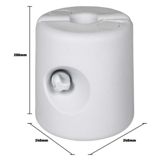 Gardalux Partytent voet | Gardalux | Ø 24 cm (Vulbaar tot 7.5 liter) 50147 Y19106010 K170104848 - 2