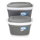 Passieve koelbox | Gardalux | 2 stuks | 8 en 32 liter (Iceberg, Grijs)