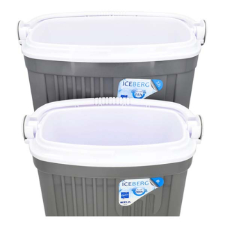 Gardalux Passieve koelbox | Gardalux | 2 stuks | 8 en 32 liter (Iceberg, Grijs) Y19290260 K170105302 - 2