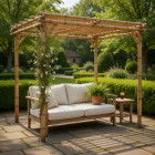 Gardalux Pergola | Gardalux | 170 x 170 x 220 cm (Bamboe) VM4000220 K170105983 - 2
