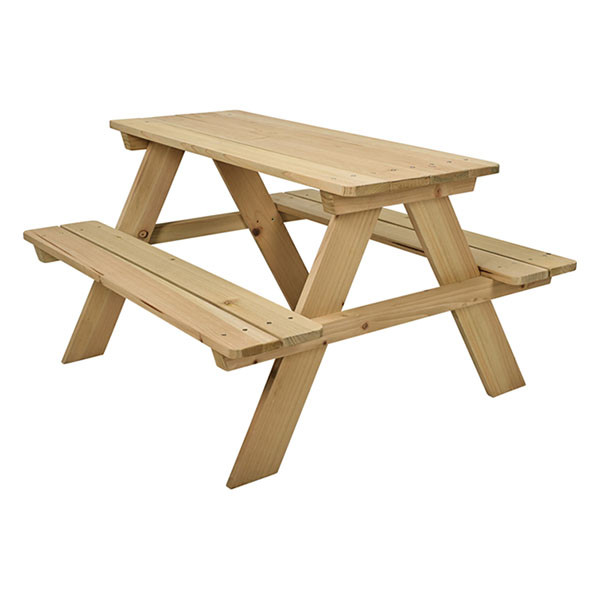 Gardalux Picknicktafel kinderen | Gardalux | 79 x 89 x 50 cm (Hout) EU1000010 K170105277 - 1