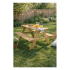 Gardalux Picknicktafel kinderen | Gardalux | 79 x 89 x 50 cm (Hout) EU1000010 K170105277 - 2