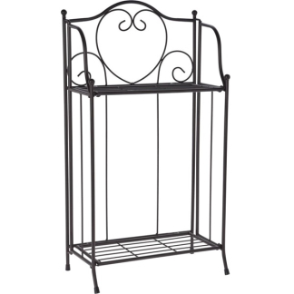 Gardalux Plantenrek | Gardalux | 34 x 18 x 65 centimeter (Opvouwbaar, Metaal, Zwart) 138000260 K170105352