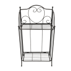 Gardalux Plantenrek | Gardalux | 34 x 18 x 65 centimeter (Opvouwbaar, Metaal, Zwart) 138000260 K170105352 - 2