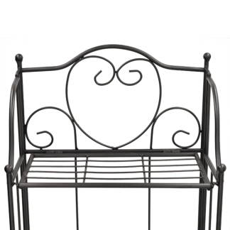 Gardalux Plantenrek | Gardalux | 34 x 18 x 65 centimeter (Opvouwbaar, Metaal, Zwart) 138000260 K170105352 - 3