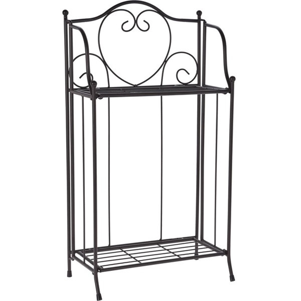 Gardalux Plantenrek | Gardalux | 34 x 18 x 65 cm (Opvouwbaar, Metaal, Zwart) 138000260 K170105352 - 1